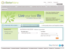 Tablet Screenshot of getbettermaine.org